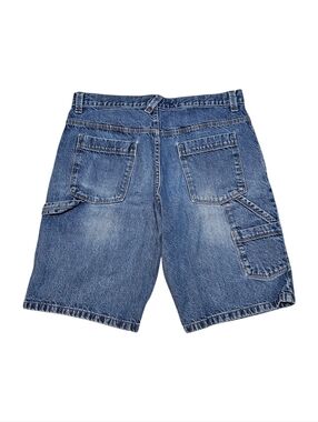 Y2k Old Navy Men's Denim Carpenter Jorts - Medium Blue